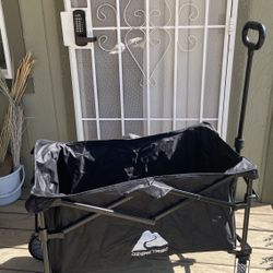 Ozark Trail Multi-Purpose Big Bucket Cart, Black Wagon