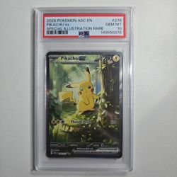 2026 POKEMON ASC EN-ASCENDED HEROES SPECIAL ILLUSTRATION RARE PIKACHU EX PSA 10