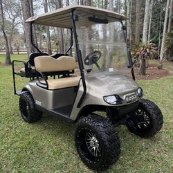 MINT CUSTOM 48 VOLT EZGO GOLF CART!! 4 SEATER RUNS AND DRIVES GREAT!!