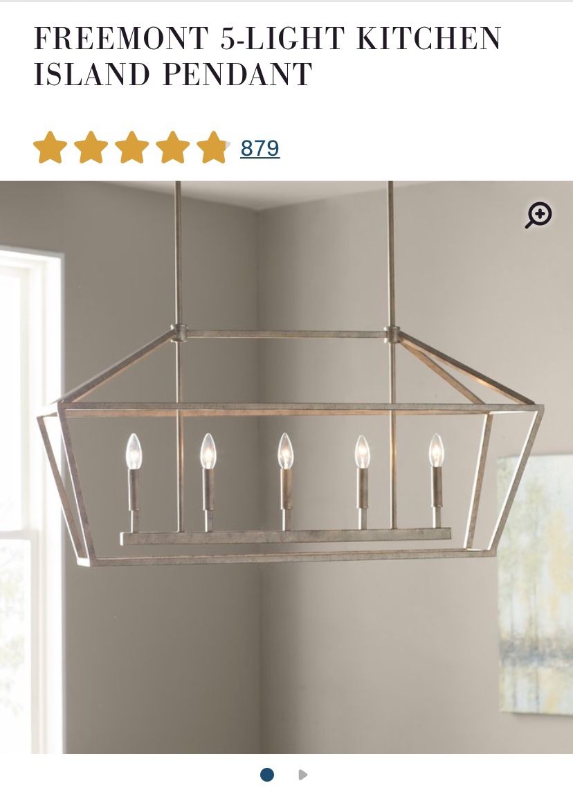 Modern chandelier- Vintage Gold (website picture coloring is not true match)