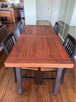 Wooden dining table and chair set $400 OBO