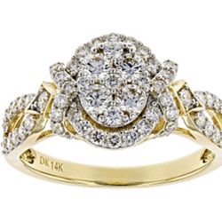14K Gold Diamond Ring 