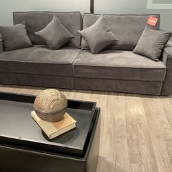 New Switch Sofa bed by Coddle. microfiber gray fabric.