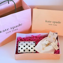 Kate Spade Jewelry Set and Card wallet