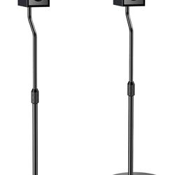 Unopened Perlegear Speaker Stands, 28” to 38” Height Adjustable Surround Sound Speaker Stands