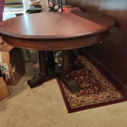 ANTIQUE EUROPEAN RETREAT EMPIRE DINING TABLE 