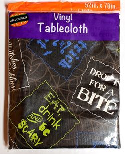Halloween Vinyl Tablecloth 52 x 70