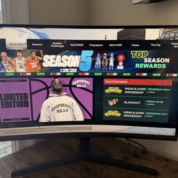 Samsung 24” In Gaming Monitor & L-Shaped Office Desk