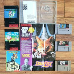 Super Nintendo Game & Manual Lot