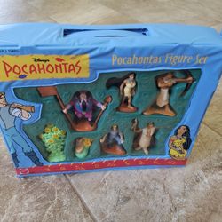 Vintage Disney Pocahontas Mini Figures/Figurines in Original Case