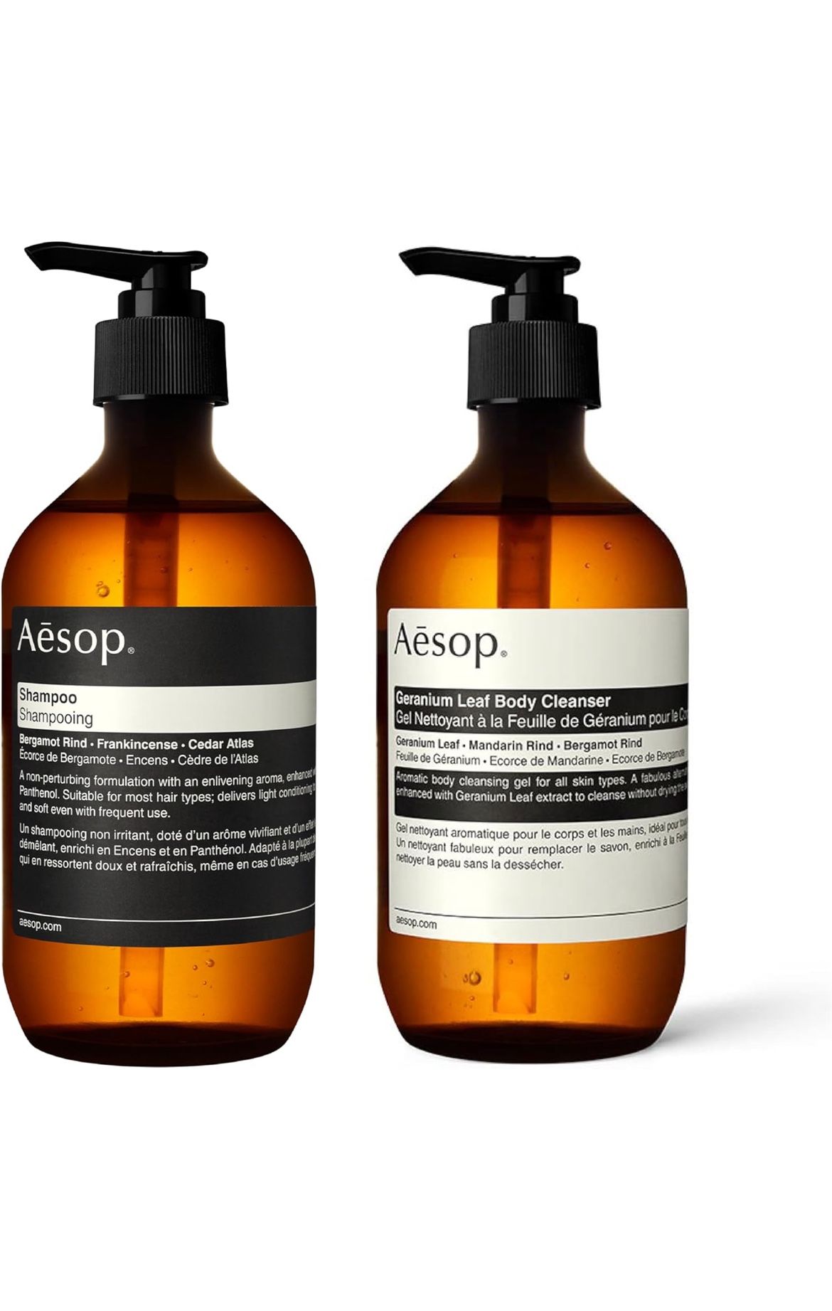 Aesop Geranium Leaf Body Cleanser and Shampoo | Paraben, Cruelty-free & Vegan | 16.9 oz