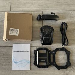 PATROLMASTER / PATROL MASTER BOBLOV BODY CAMERA SET  w/ MAGNET, CLIPS, CHARGER, MANUAL