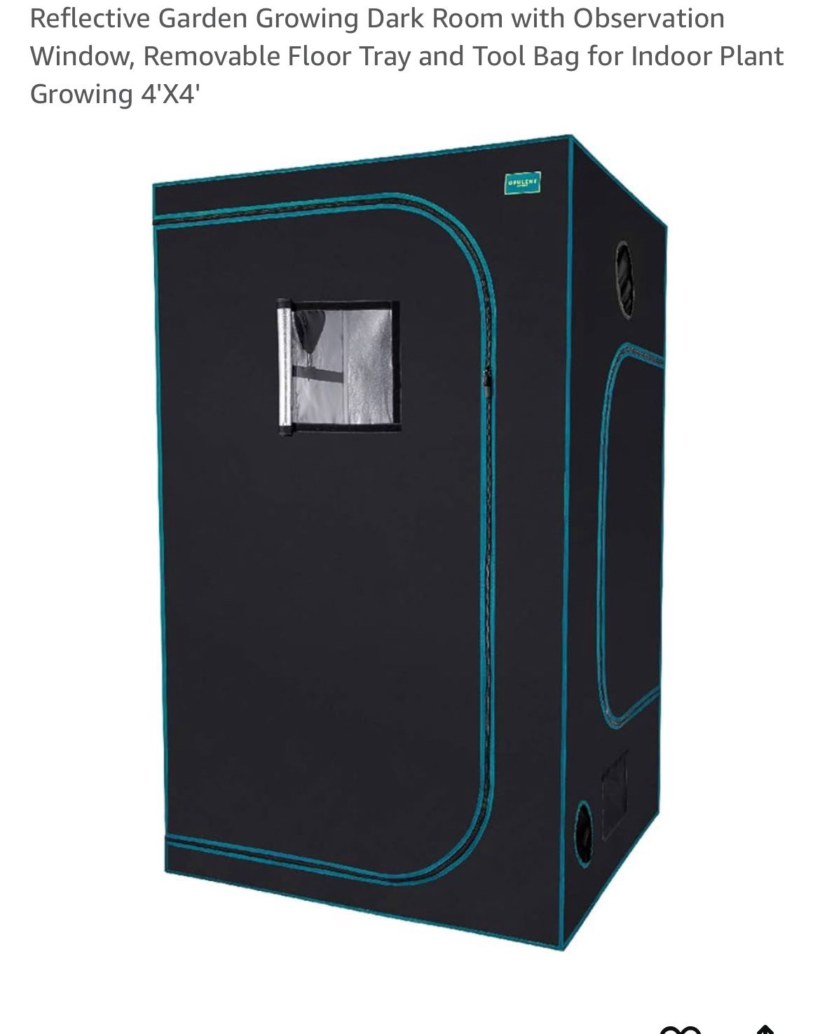 Opulent grow tent 48x48x80 And Spider 4000n Grow Light