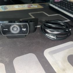 Logitech C922x Pro Stream Webcam 1080p HD Camera, Black, 60FPS