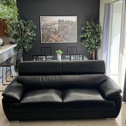 Modern Leather Sofa Couch 