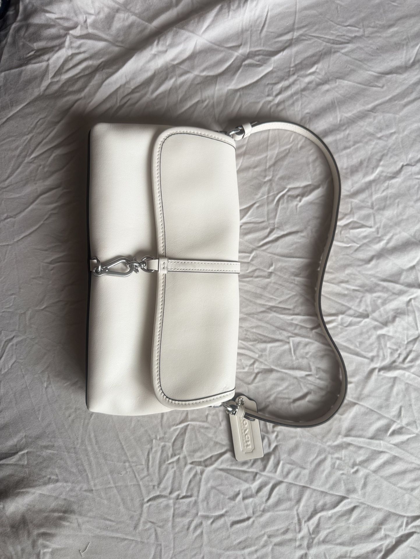 Authentic Coach Shoulder Bag In White