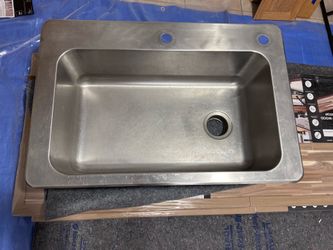 33x22 Stainless steel Drop in sink