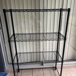 Black Wire Storage Rack 