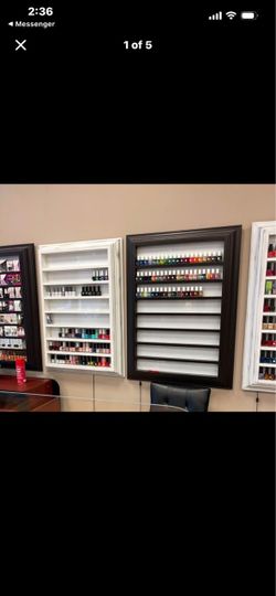 Wall Nail polish rack Salon