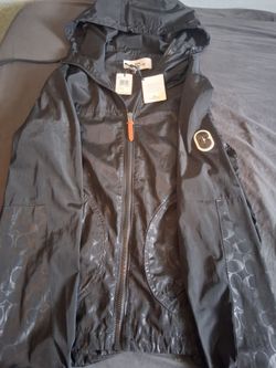 Coach Signature Windbreaker Jacket with Hood