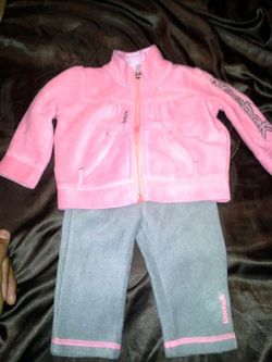 3-6 month reebok jogging suit new wuth tags