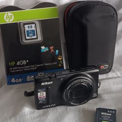 Nikon Coolpix S9500 Black 18.1MP Compact Digital Camera WiFi GPS 22x Zoom Japan