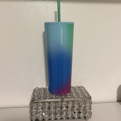 Ombré Multicolor Starbucks Metal Thermal Tumbler 