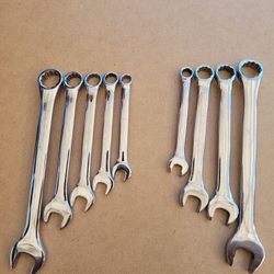 Crescent 9 Piece Combination Wrench Set Metric And Standard .