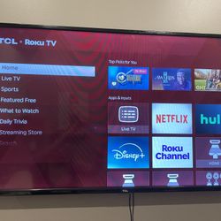 TCL 40” 1080p Smart LED Roku TV