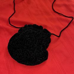 $21 Vintage Black Velvet Crossbody 