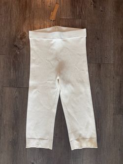 NWT Skims Women white refined knit white capri XS