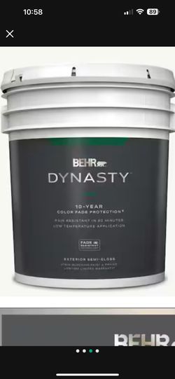 BEHR DYNASTY 5 gal. Ultra Pure White Semi-Gloss Exterior Stain-Blocking Paint & Primer Discounts available on all Behr Paint and Kilz Primer 