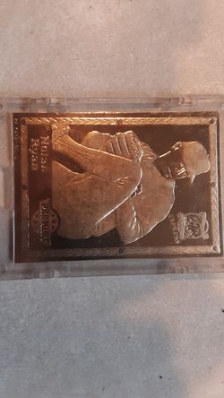 Promint, Nolan Ryan "the legend " card 1994,with certificate of authenticity, make offer, no low balls,22k sheet gold foil