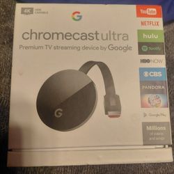 Google Chromecast Ultra 4K Streaming Media Player