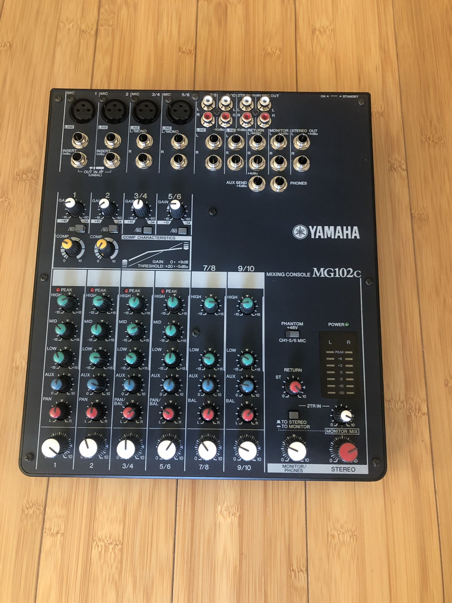 Yamaha MG102C 10-Input Stereo Mixer with Compression