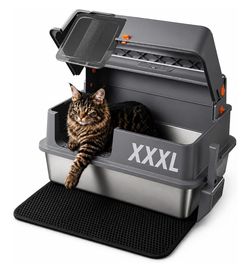 New In Box! Aifun (XXXL) (28”x20”x17”) Stainless Steel Litter Box W/Lid $50 FIRM (#1403)