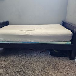 Bed frame and mattress