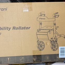 Mobility Rollator Scooter New In Box Red