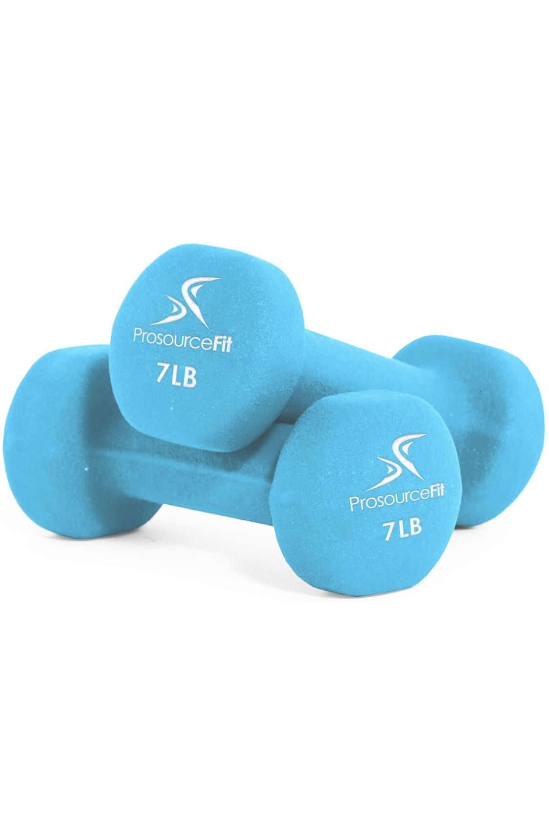 Set of 2 Neoprene Dumbbell Coated for Non-Slip Grip, 1 lb-12 lb
