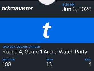 New York Knicks Finals Watch Party Tickets GAME 1