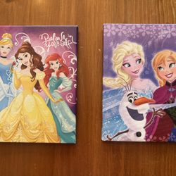 NEW Disney Princess and Frozen Canvas Art