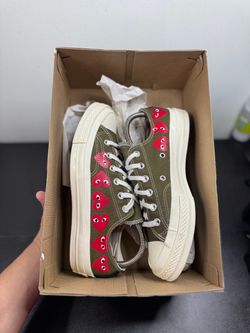 Converse Low Comme des Garçons Size 7M Used With Original Box