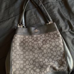All Black Coach Shoulder Bag