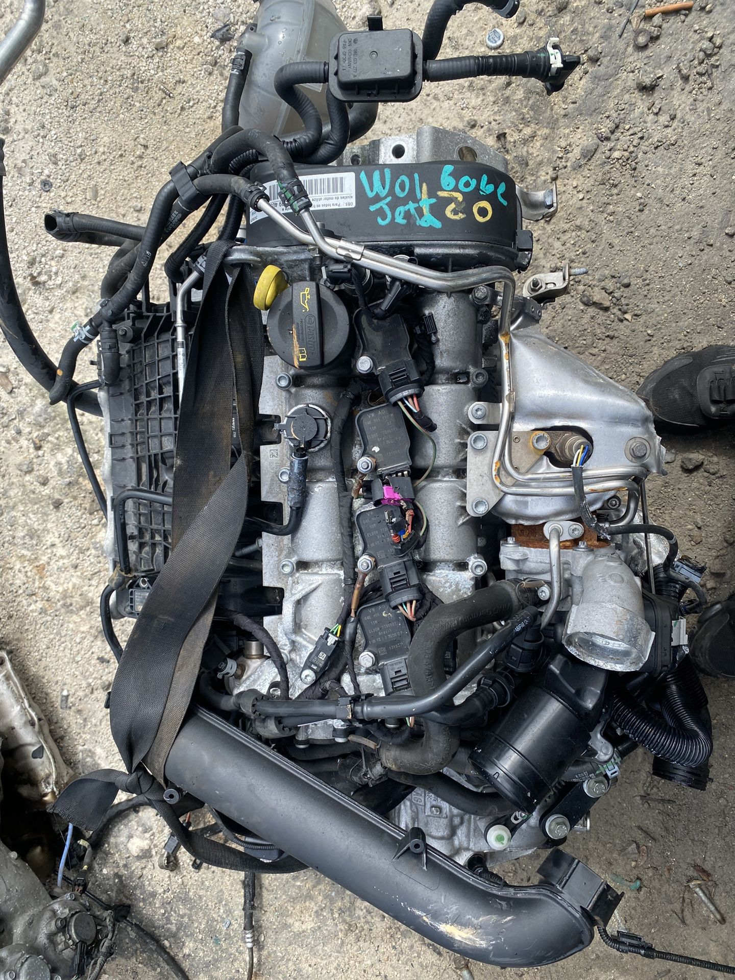 Engine For A 2020 Volkswagen Jetta 1.4L DJXA