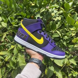 Nike Dunk High EMB Lakers