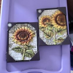 Sunflower Wall Plaque 🌻Set