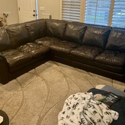 Leather Sectional 