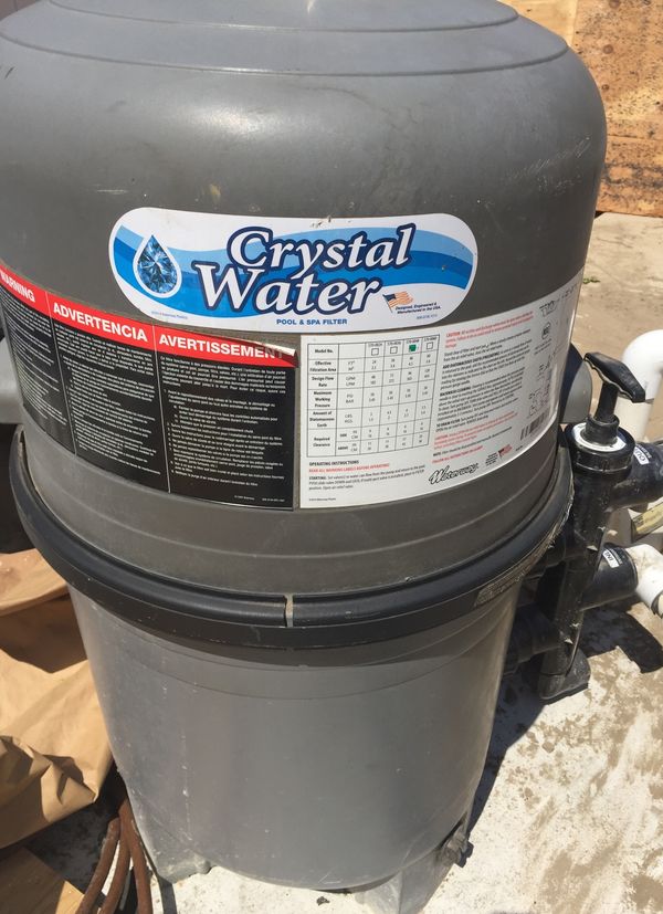 Crystal water pool and spa filter model 5700048 and pure Rex triton 1.