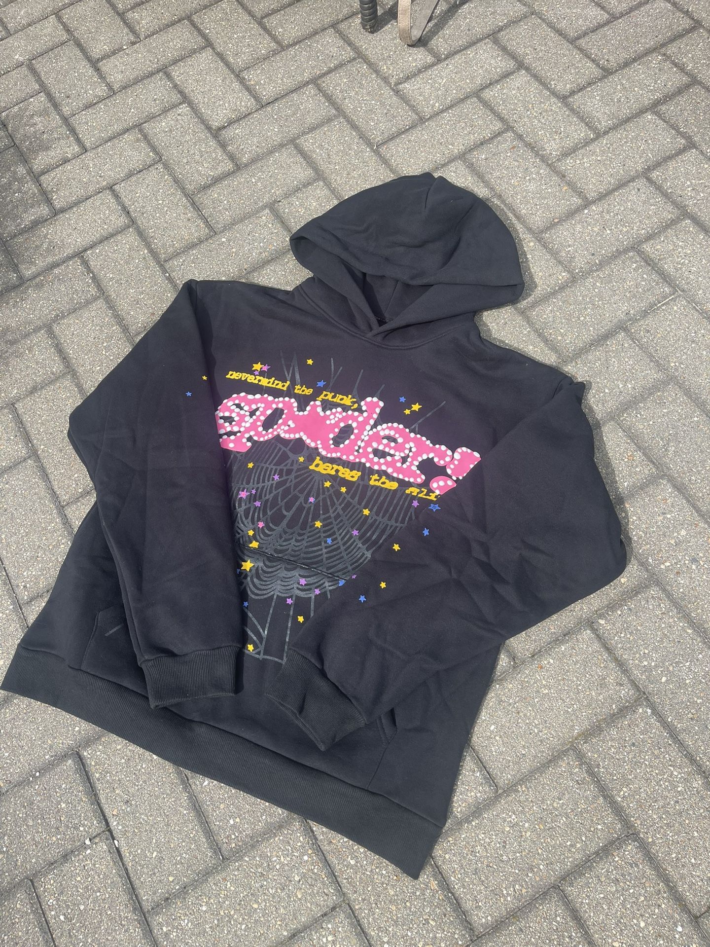 Black And Pink Spider Hoodie