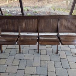 Vintage 1920s Folding Cinema Seats